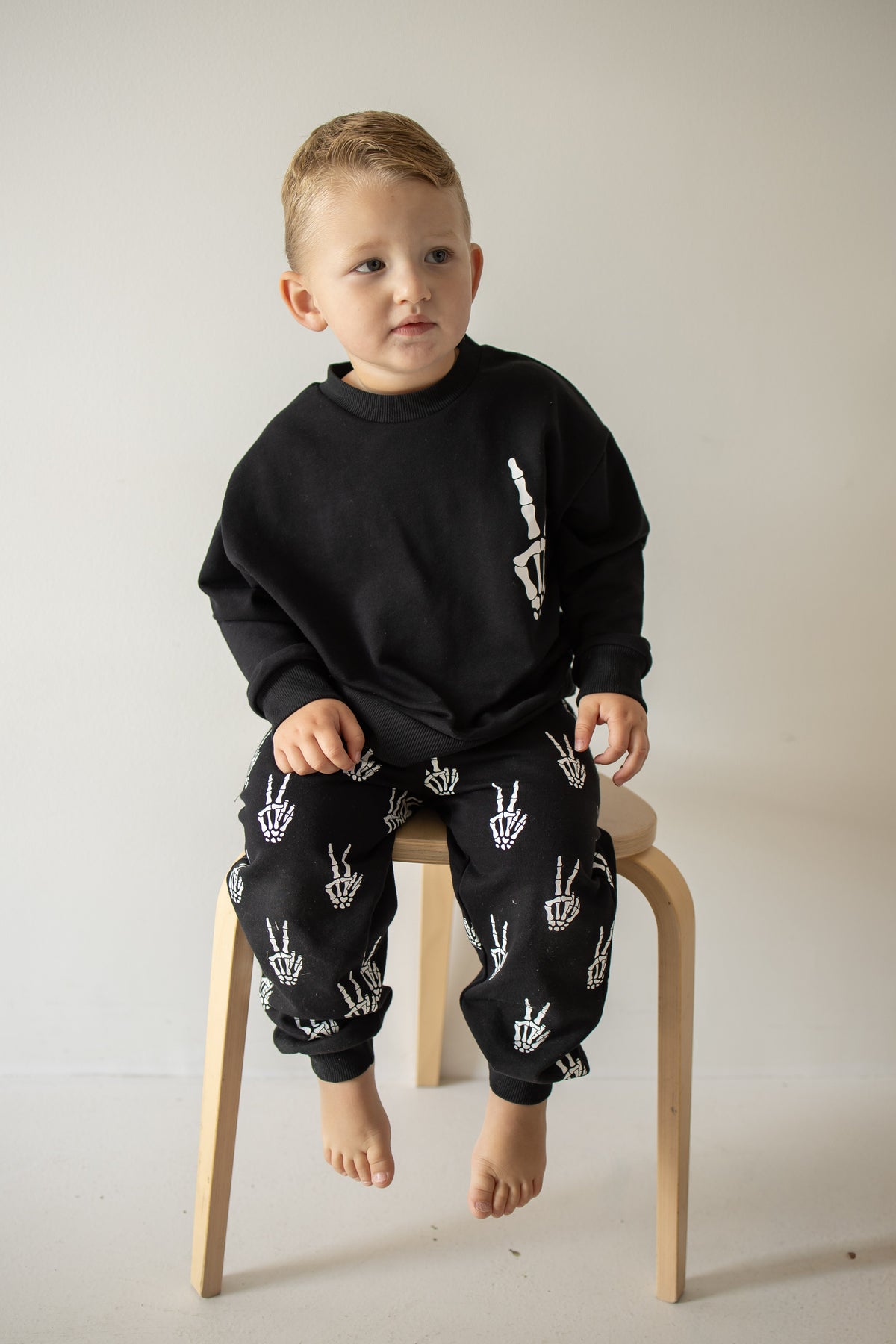 Child Sweat Set | Midnight Skelly