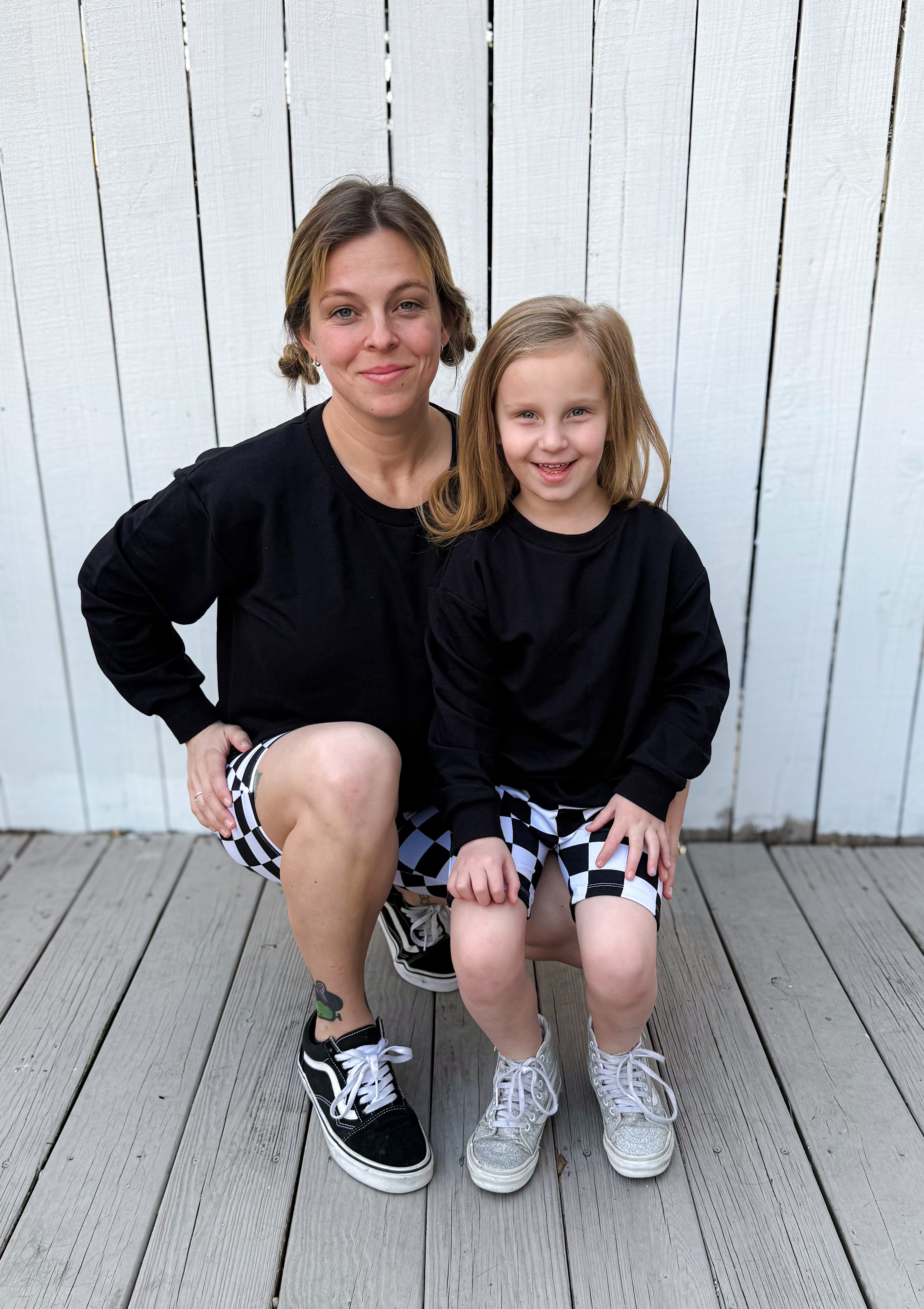 Onyx Checks Mama Biker Set