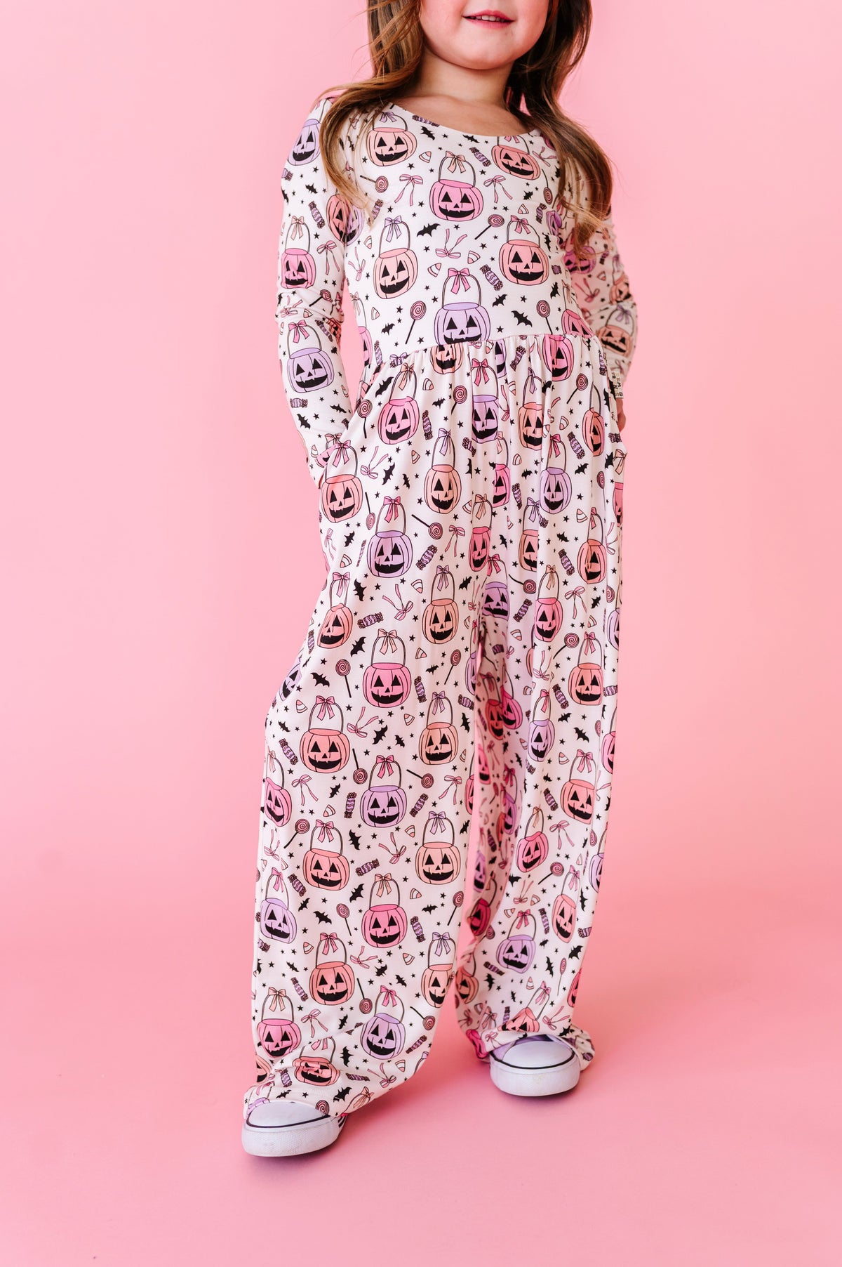 Ghoul Gang Wide Leg Romper (est Ship Time 1-2 Week)