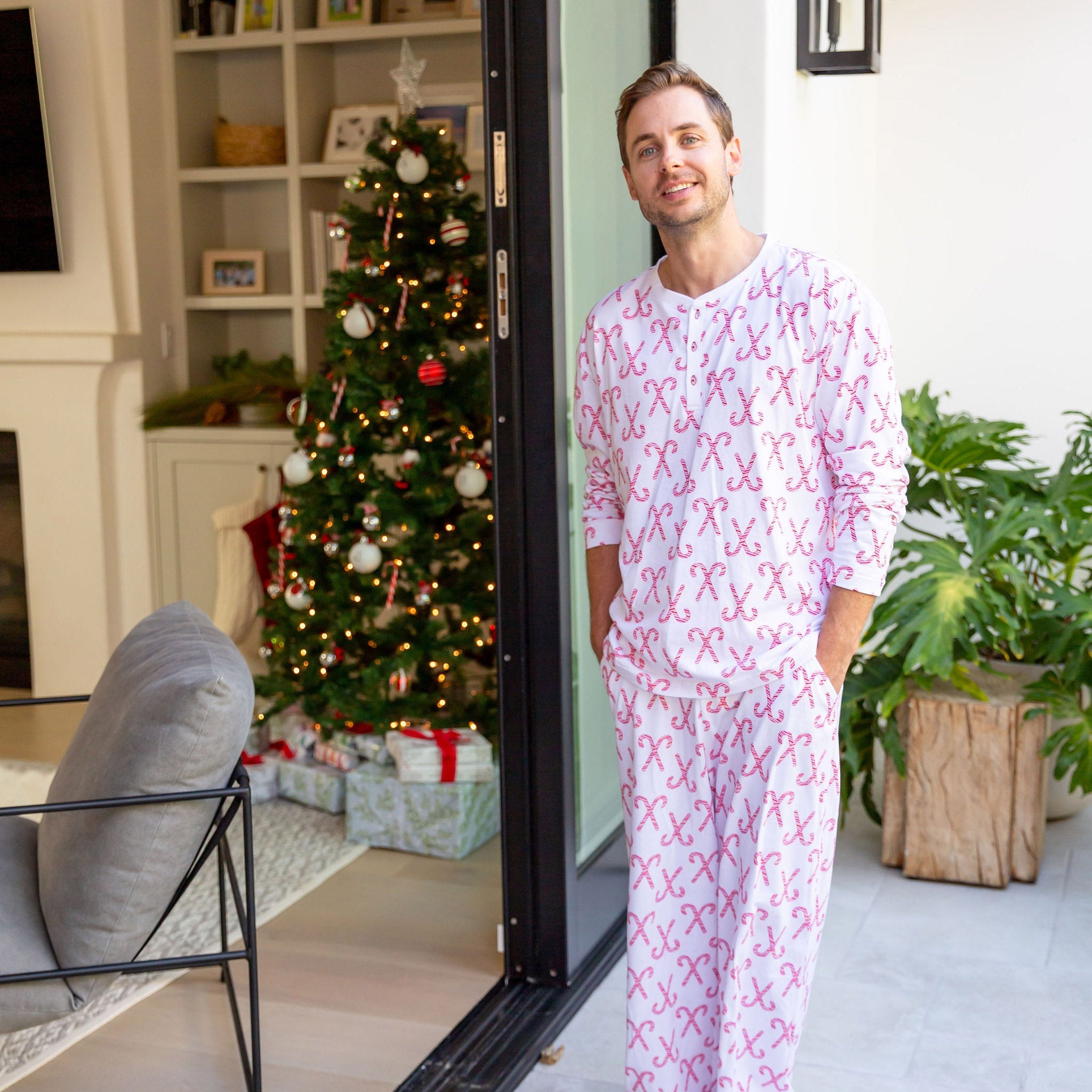 Men's Candy Cane Pj Pants