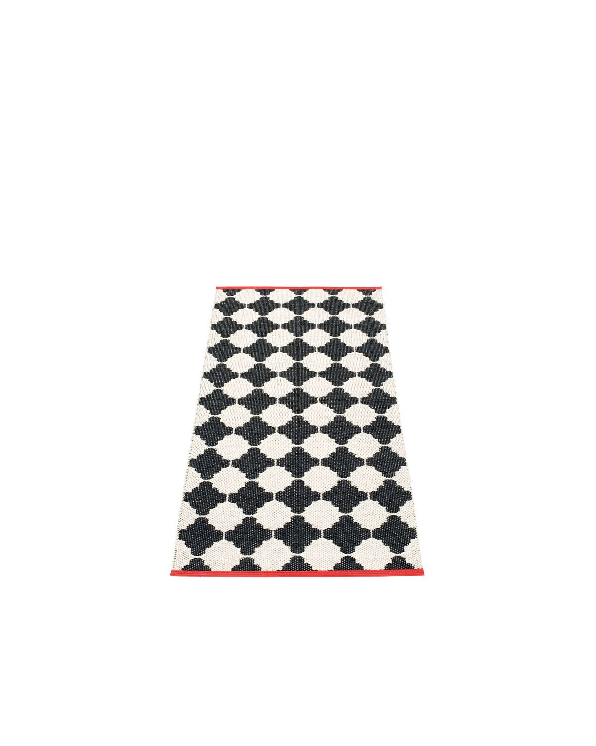 Rug Marre Black/ V, Coral Stripe 2.25 X 5 Ft