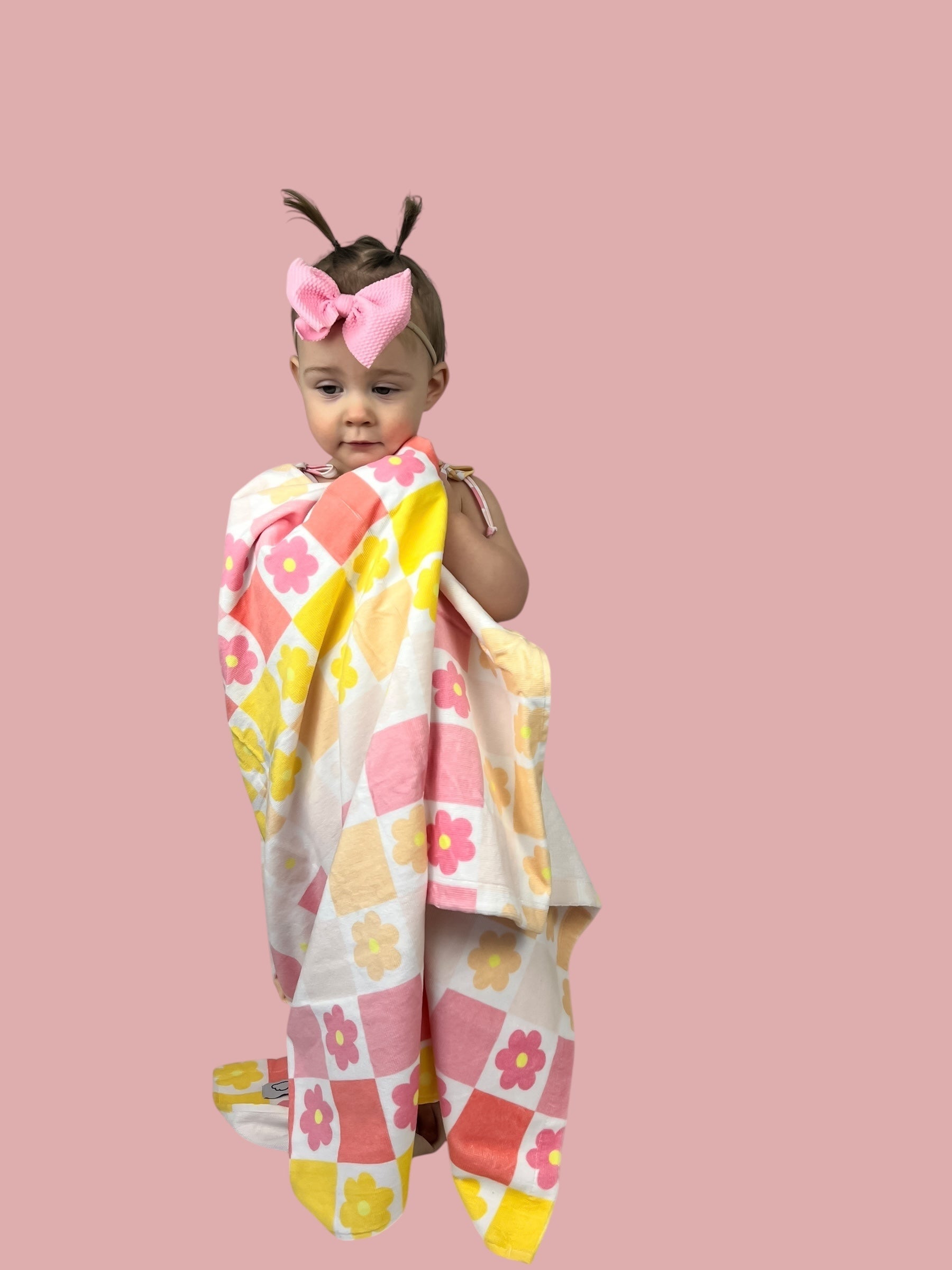 Summer Sunset Checkers Dream Towel