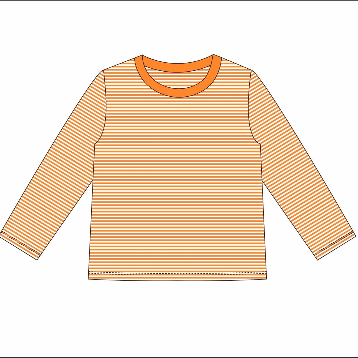 Knit Stripe Long Sleeve Shirt - Bold Colors