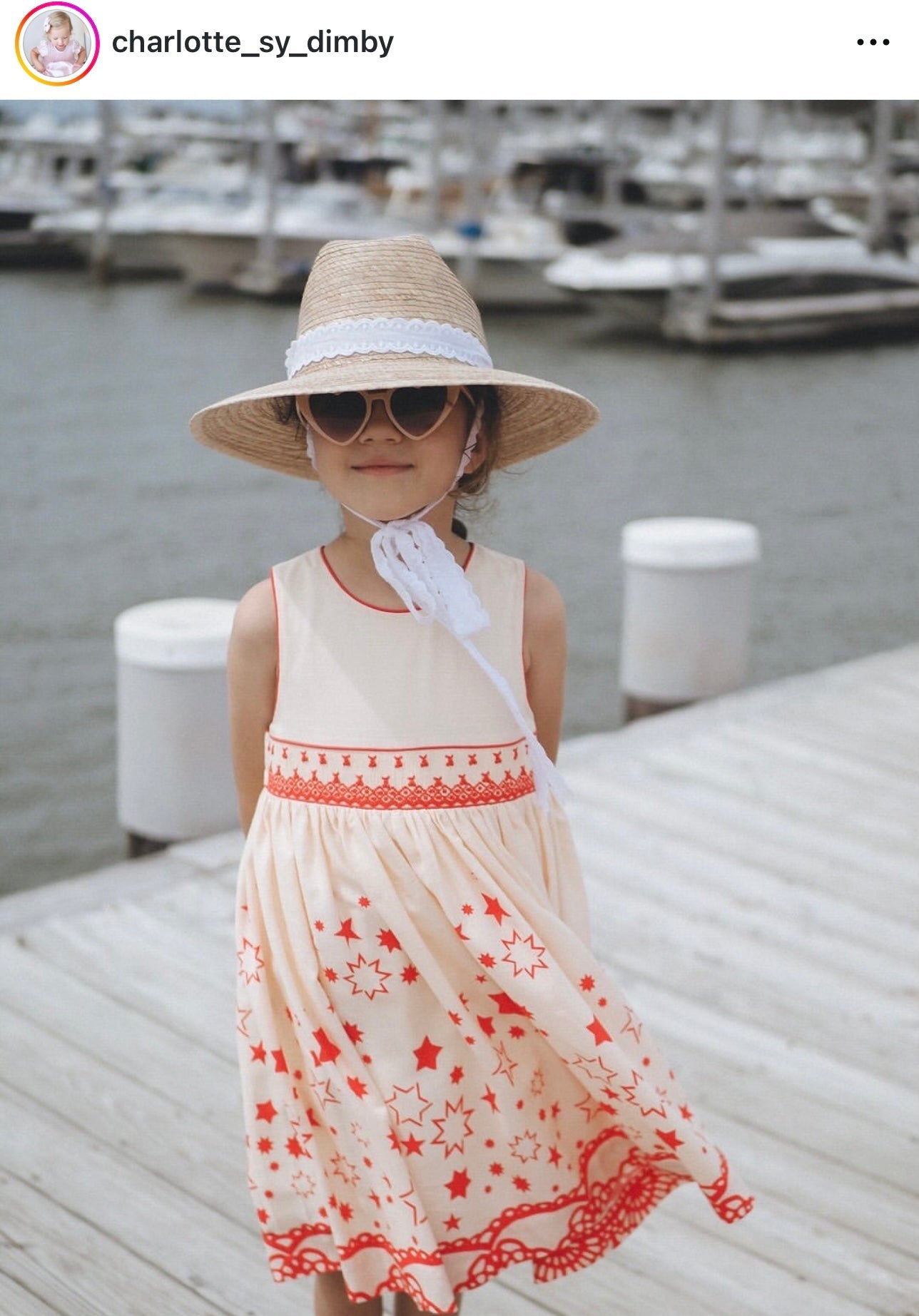 Petunia Girl's Sun Hat - Long French Blue Grosgrain Ribbon With Wood Nautical Toggle