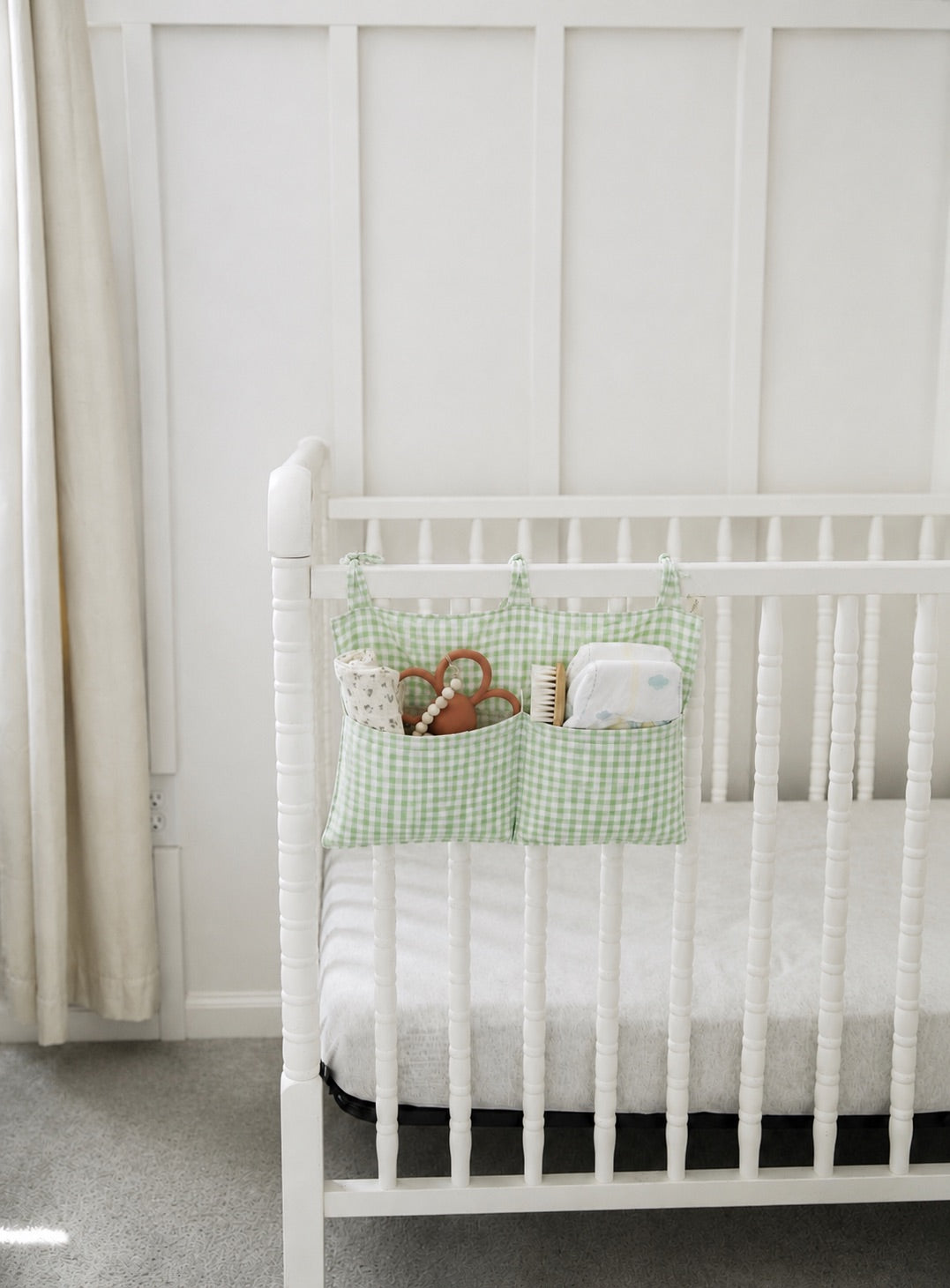 Baby Crib Diaper Caddy Storage Organizer Nursery Room
