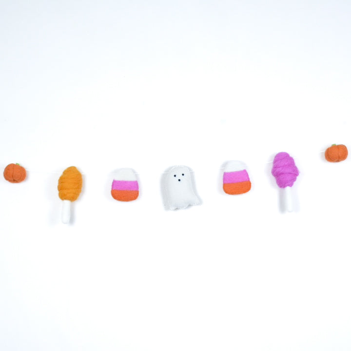 I Want Candy Halloween Felt Garland