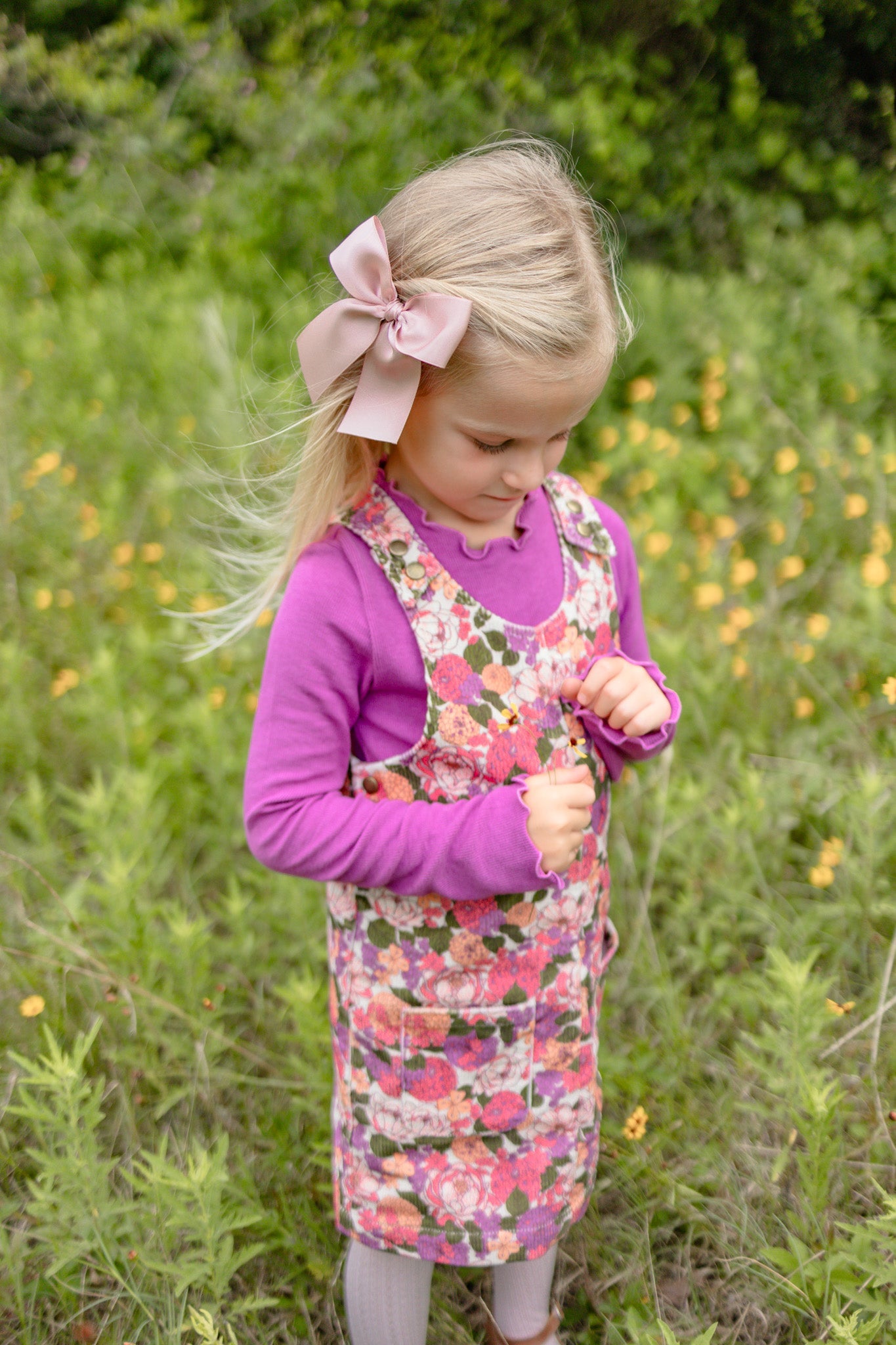 Parker Corduroy Jumper Set -rustic Rose