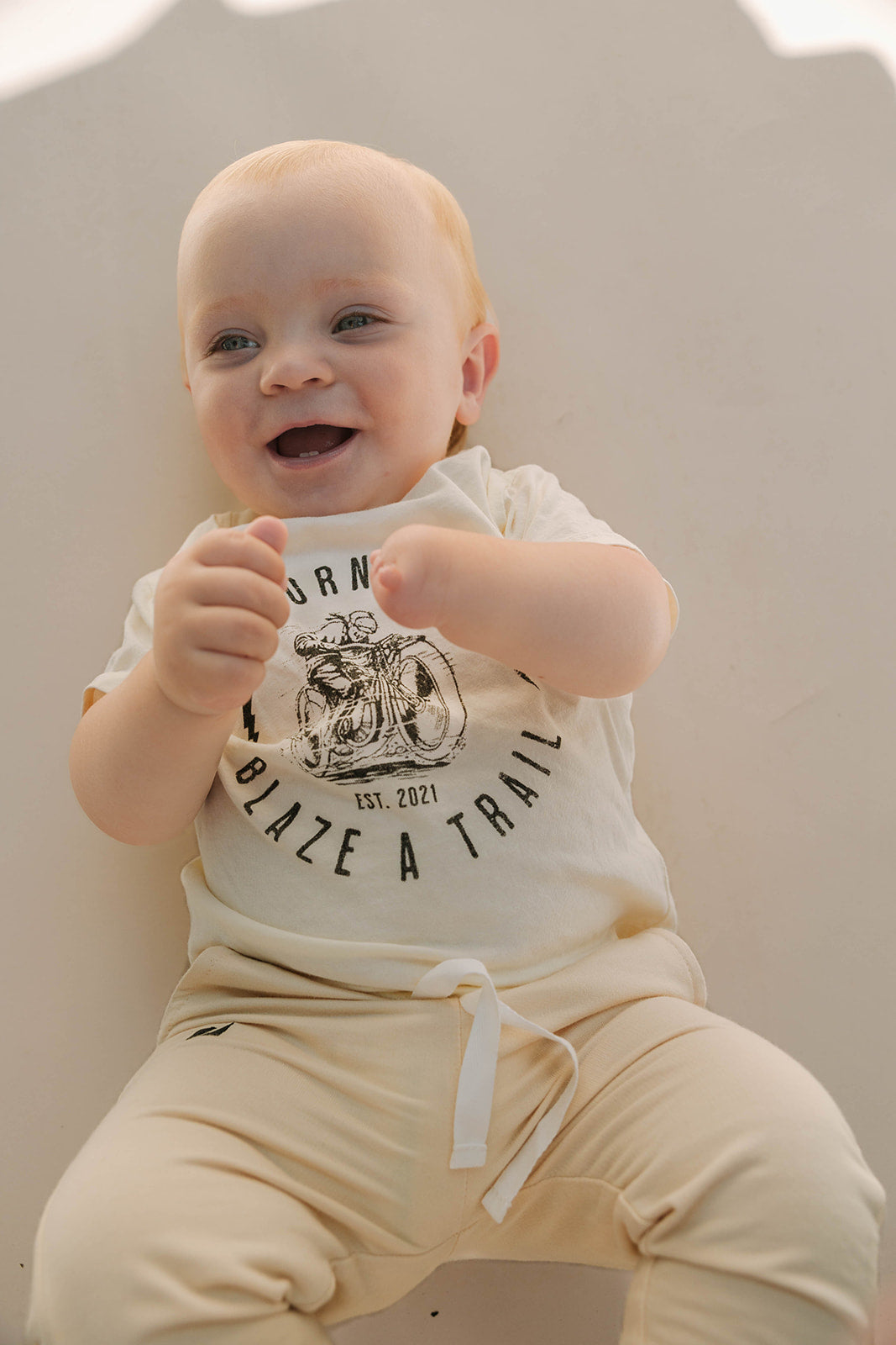 Legacy Tee | Motorcycle On Antique White