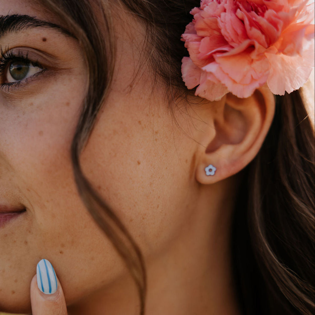 Flower Flat Back Studs