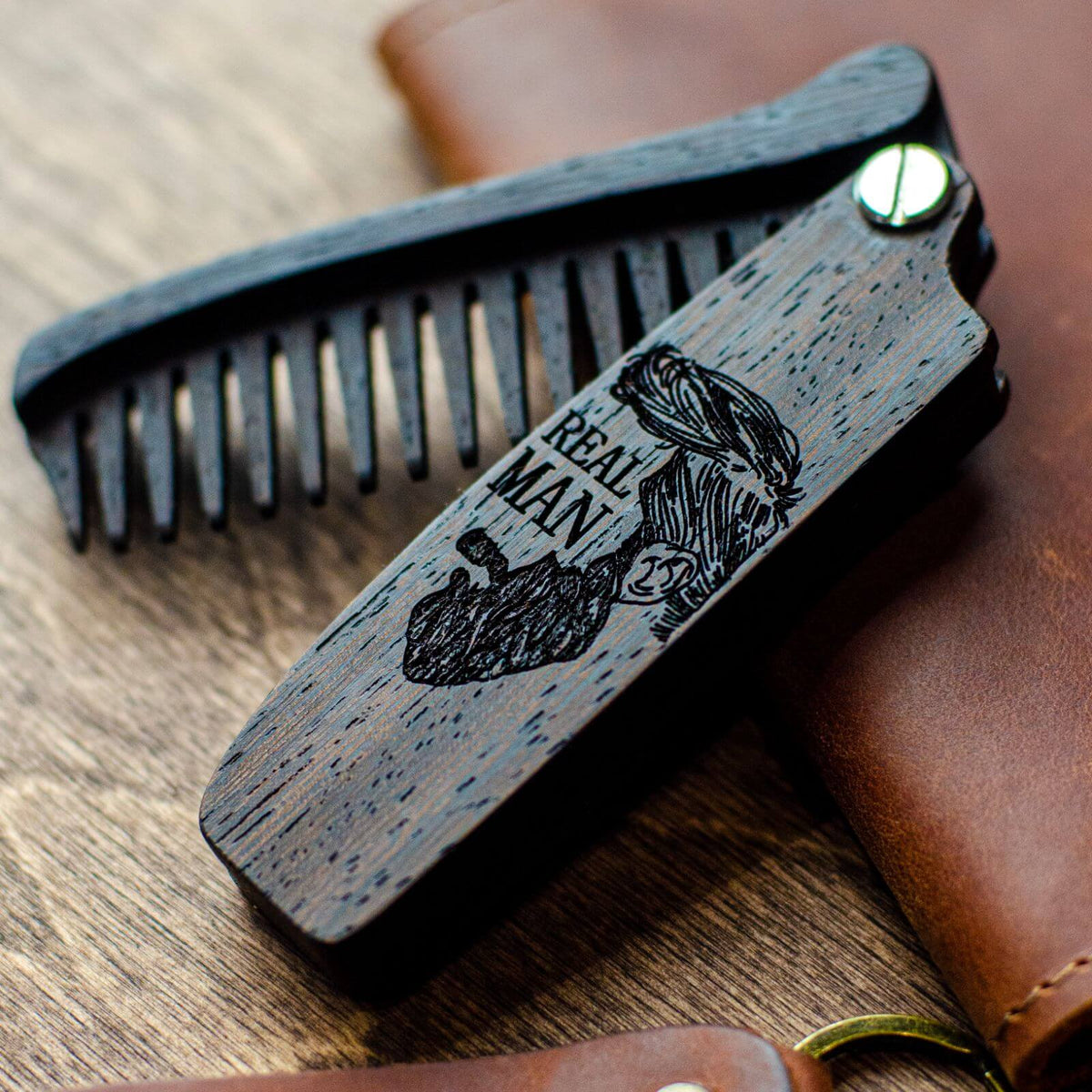 Wooden Beard Comb - Real Man