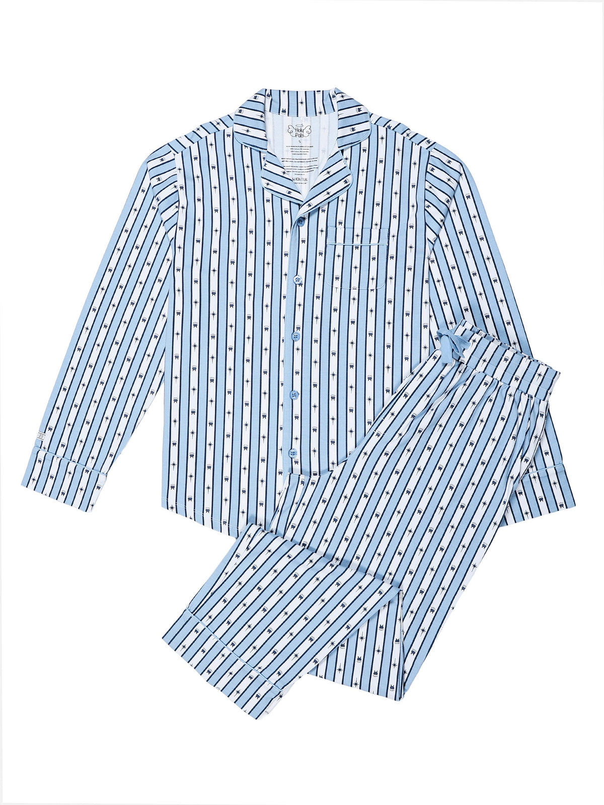 Star Of Wonder Pj Mens Notch Collar Set Organic Cotton