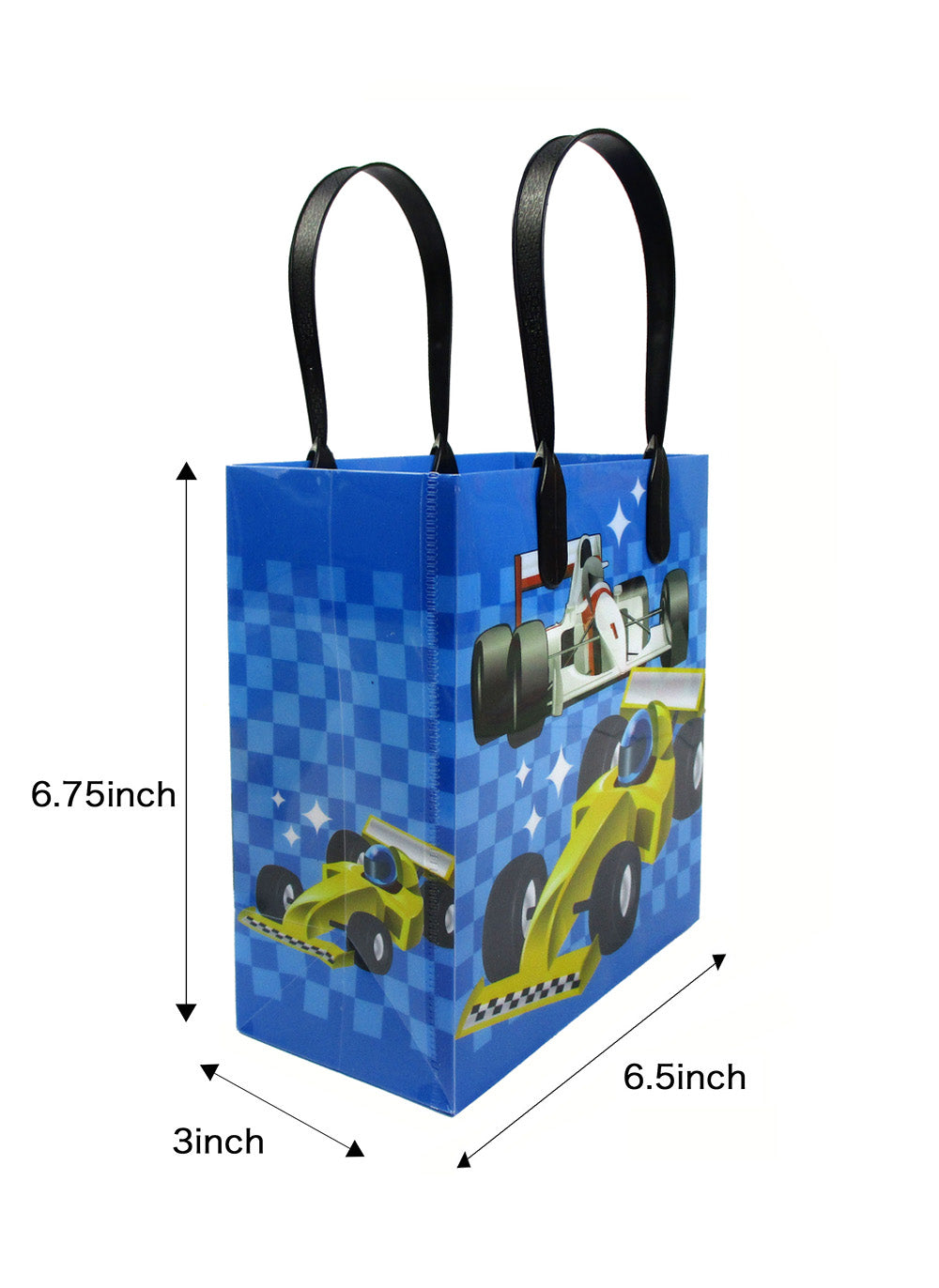 Race Car Party Favor Treat Bags - Set Of 6 Or 12
