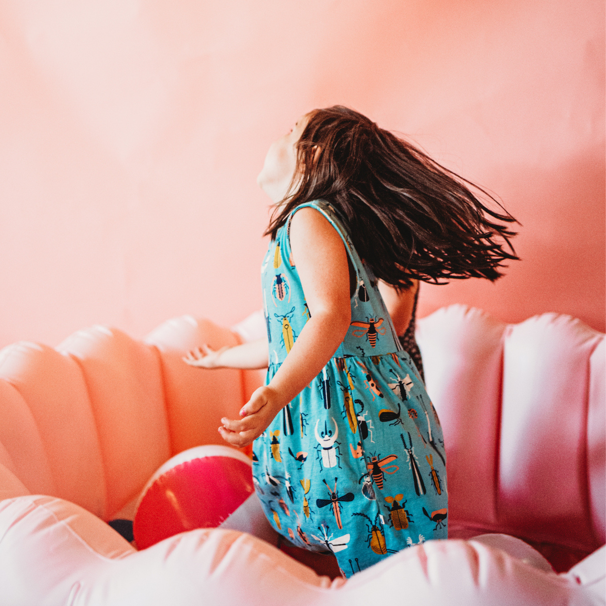 Jo Dress -beetle Mania Print