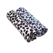 Animal Print 2-pack Muslin Squares - For 0 To 4 Months & 5+ Month Old Babies
