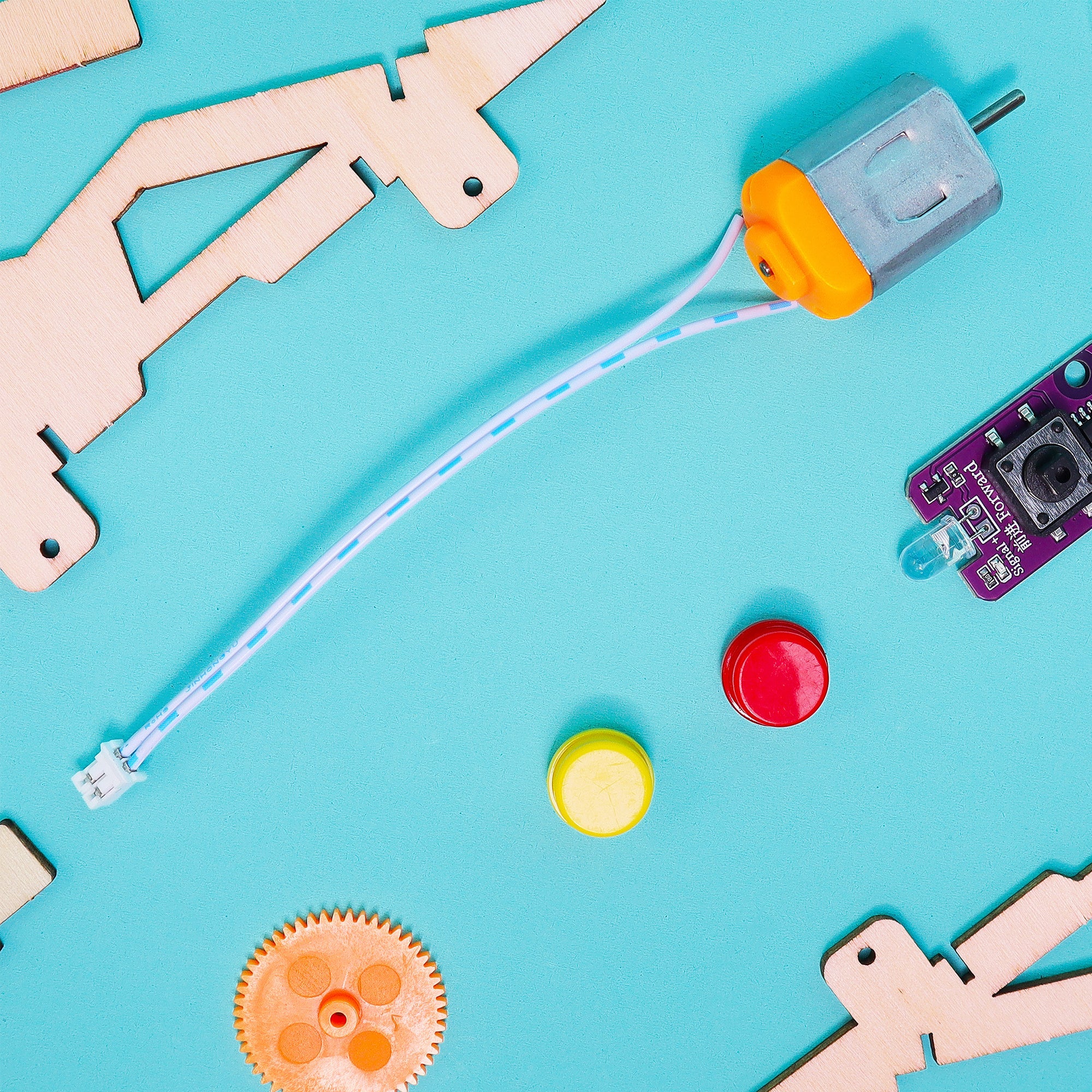 Infrared Remote Controlled Car Diy Kit, Educational Stem Toy