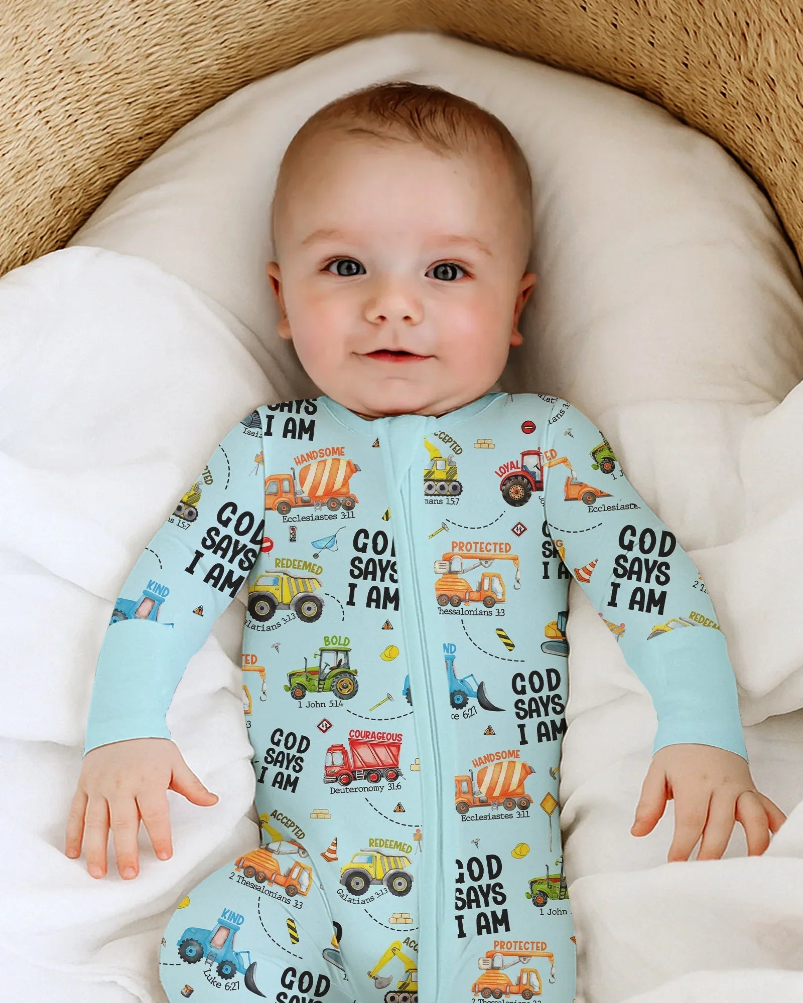 God Says I Am Boy Bamboo Convertible Zippy