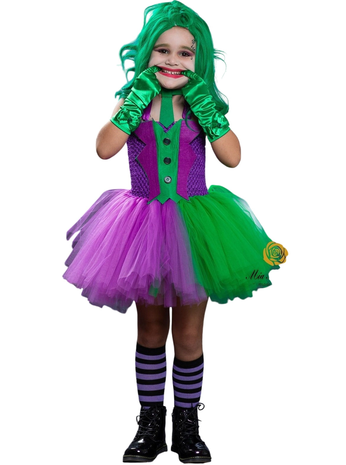 Girls Gotham Jester Tutu Costume Dress