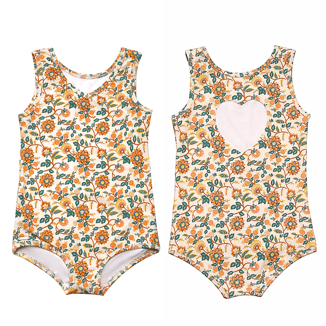 Sweetheart 1 Piece Swimsuit | Upf + Recycled - In Bloom