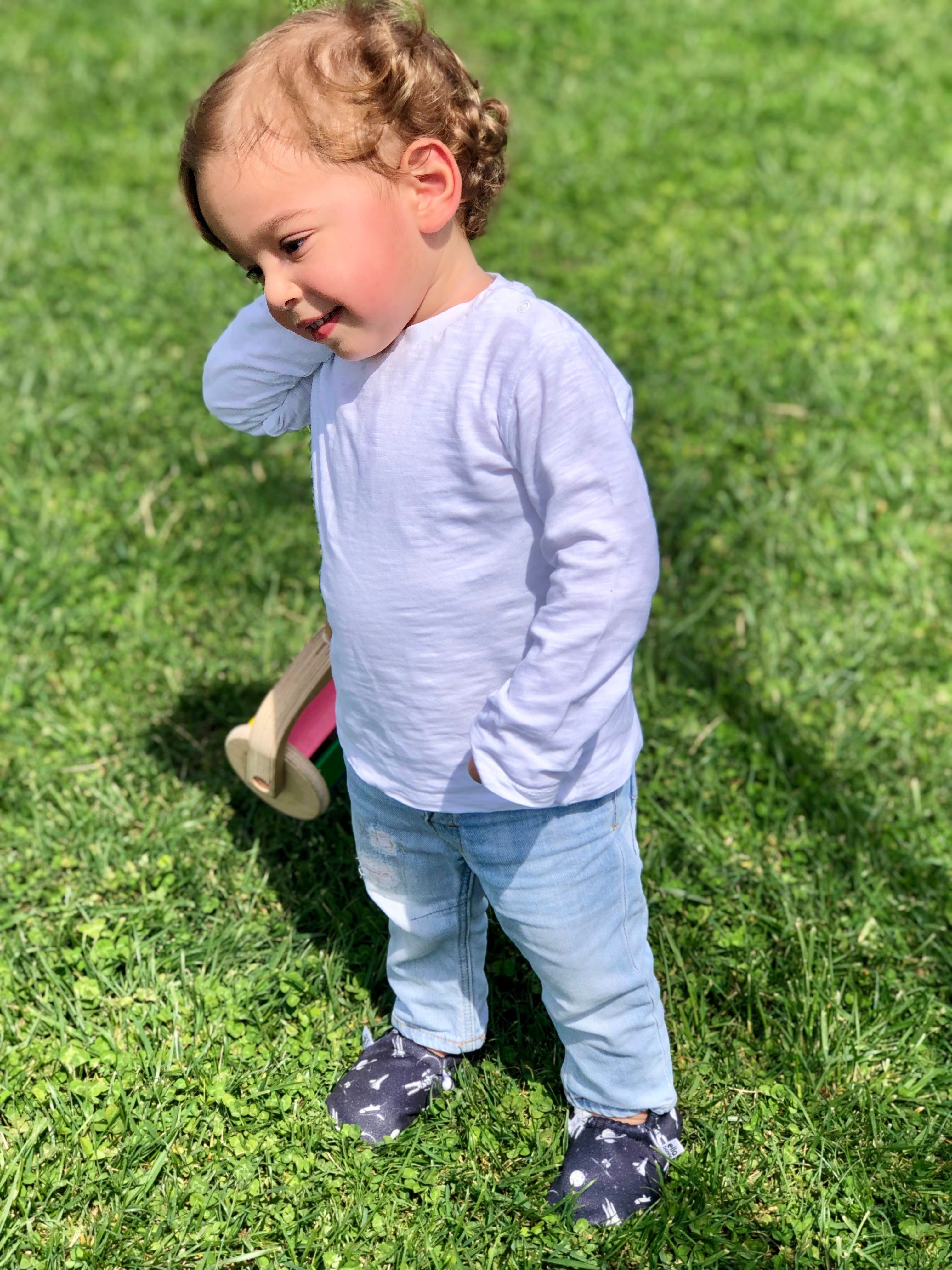 Ella Bonna Non-slip Sole Astronaut And Space Patterned Baby Booties, Home Boot Slippers Nursery Shoes