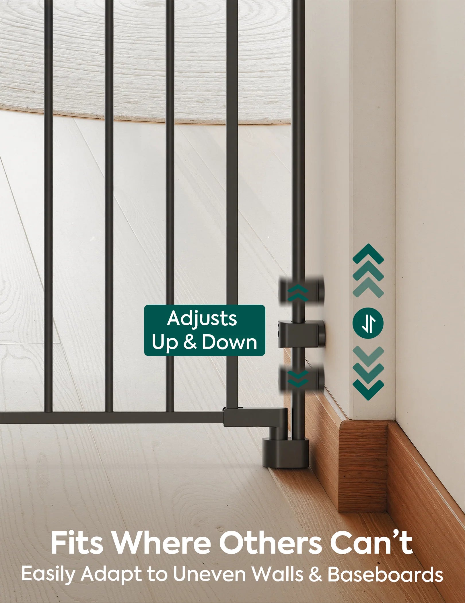 Boundless R30 Proflex | Removable No-trip Baby Gate For Stairs