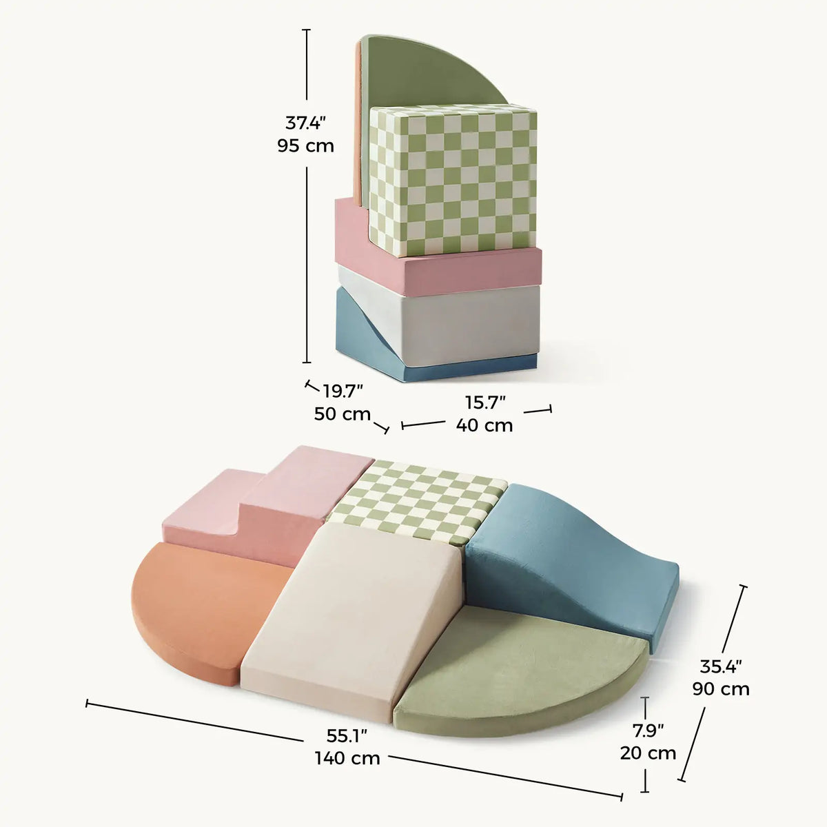 ® Playnest Climbing Blocks - Morandi