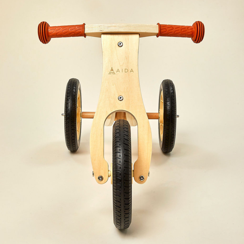2-in-1 Mini Wooden Balance Bike (18 Months-3 Years)