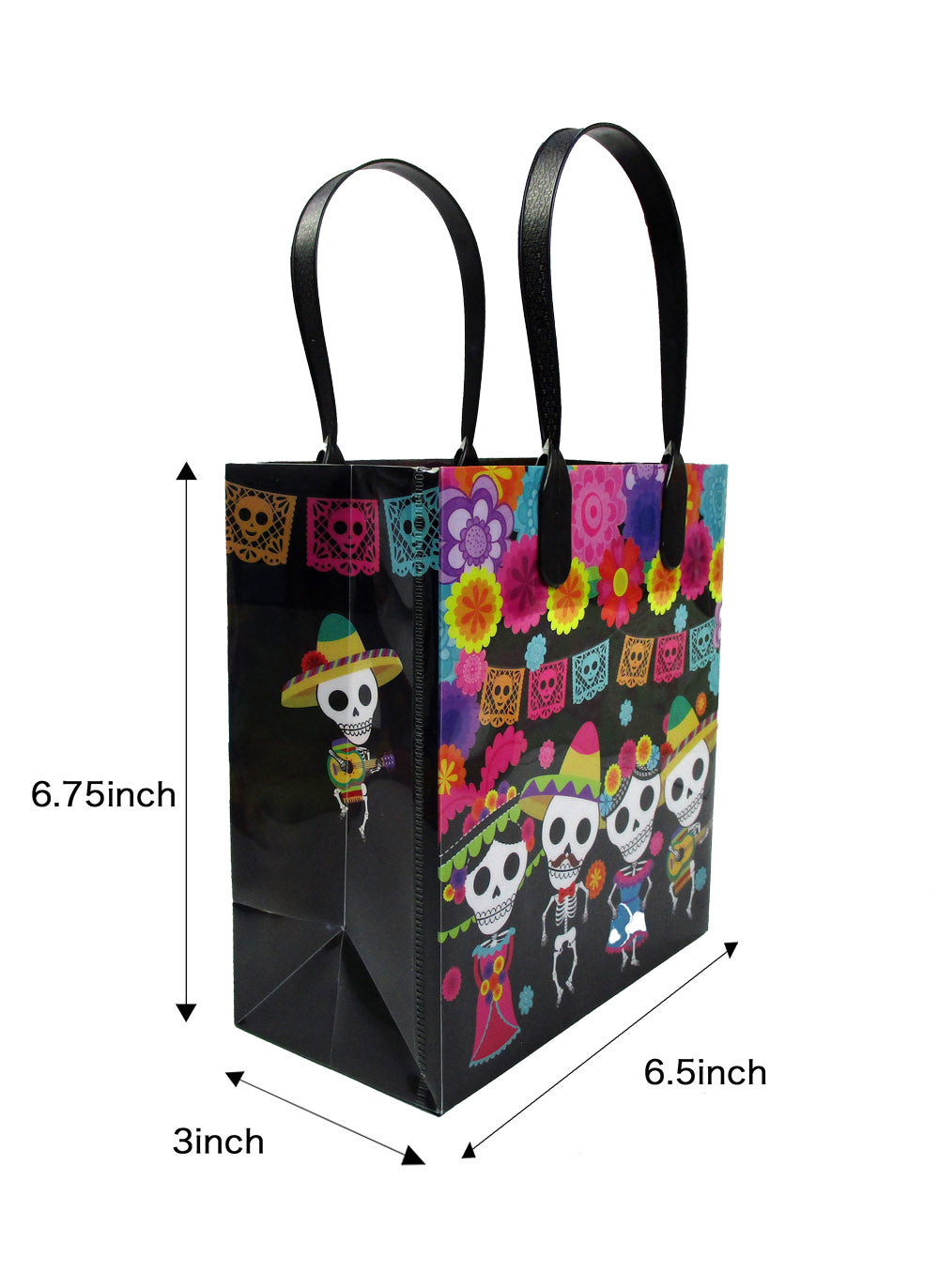 Day Of The Dead Party Favor Treat Bags - Set Of 6 Or 12