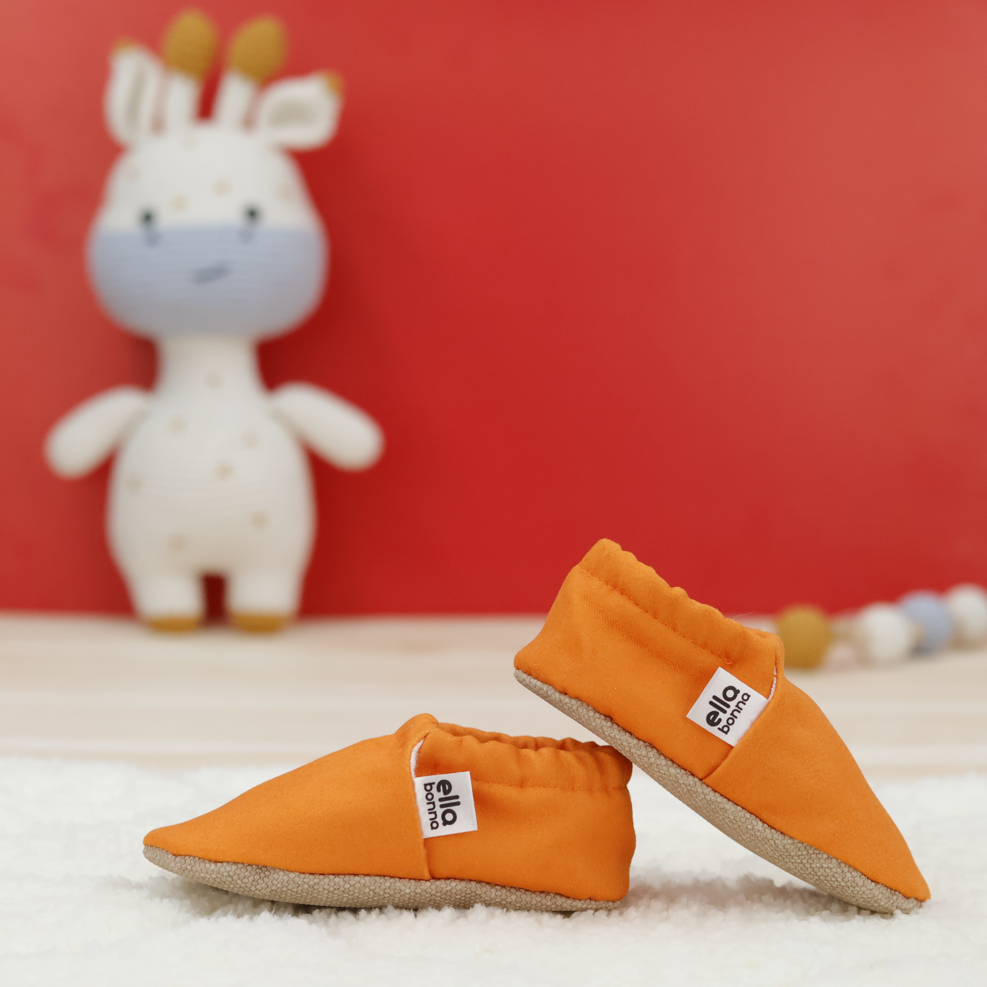 Moccasins, Slippers, Orange