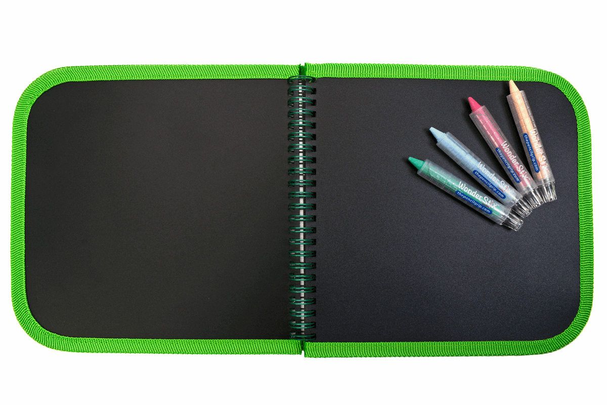 Daily Doodler Reusable Activity Book-wild Animals Cover, Includes 4 Wonder Stix