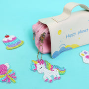 Adorable Keychains Diamond Art Kit – Unicorn (set Of 15)