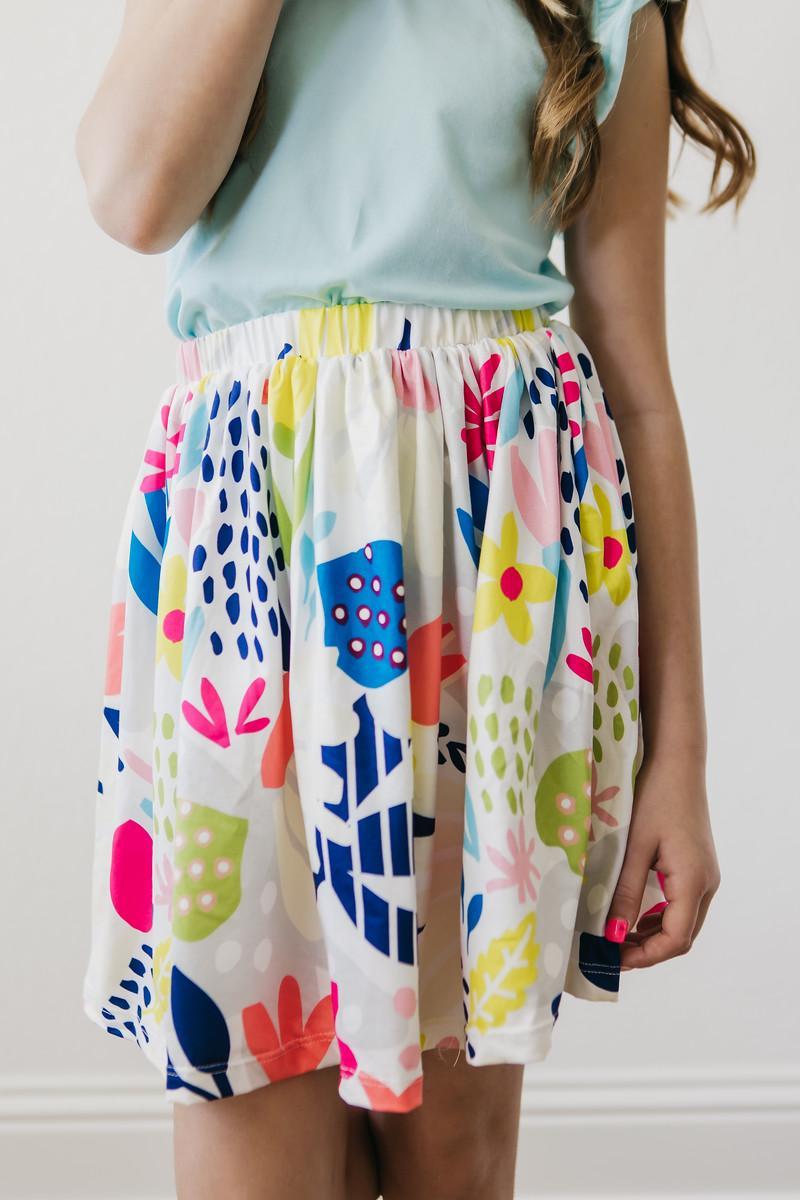 Sale Flower Market Twirl Skirt