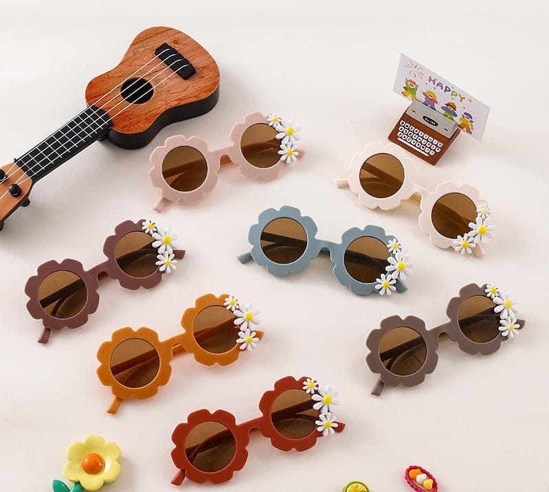 Kids’ Uv400 Flower Sunglasses | Retro Toddler Sun Glasses | Daisy
