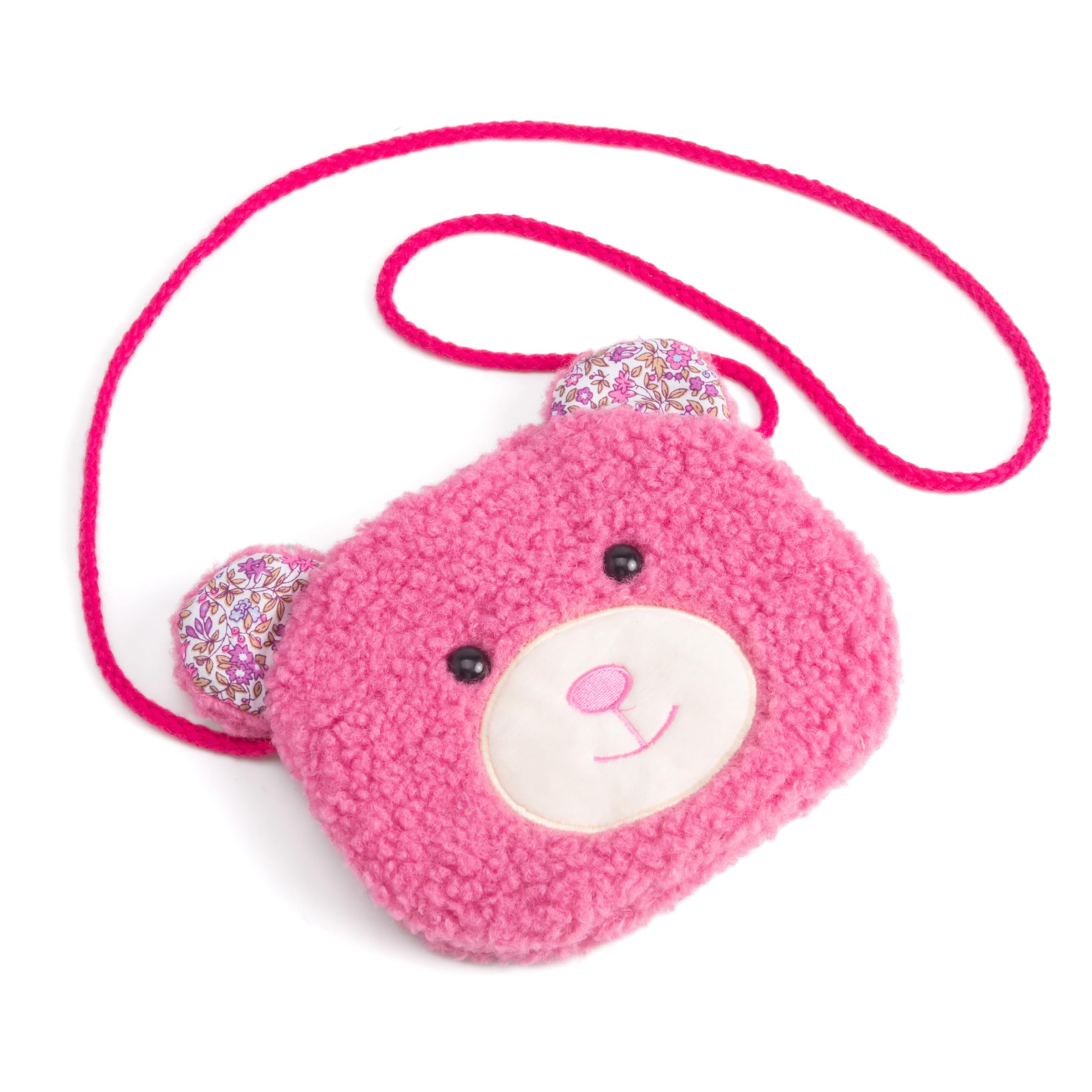 Plush Teddy Bear Crossbody Bag For Little Girls, Toddlers (3-8y)