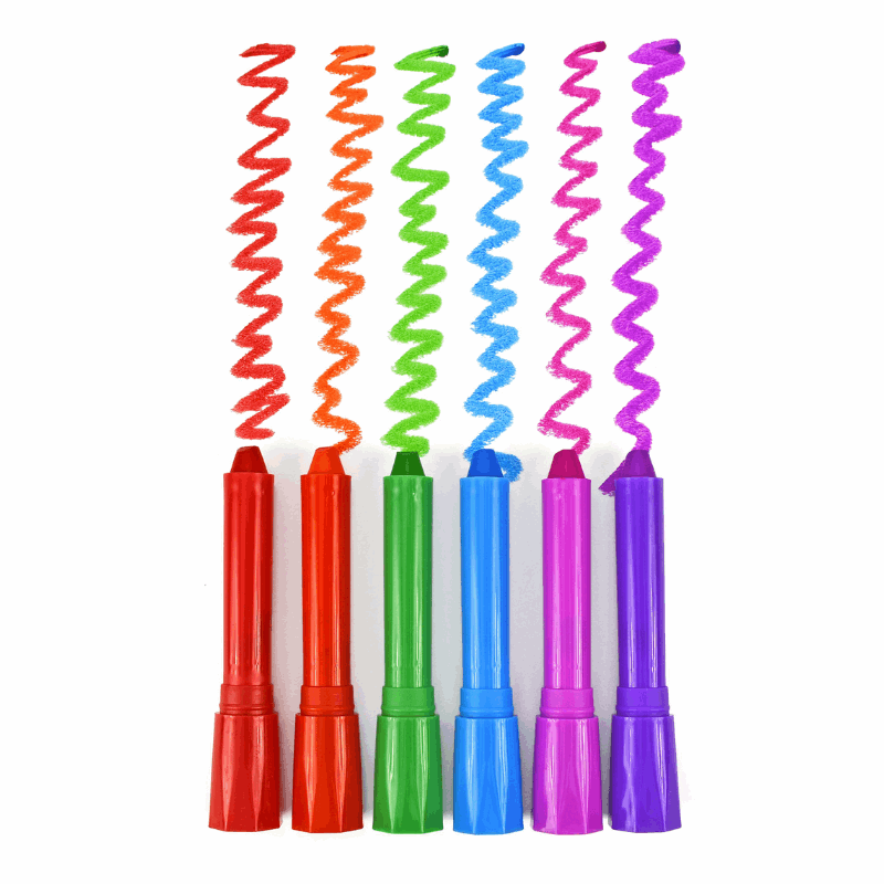 Hair Coloring Chalk, 6 Pack