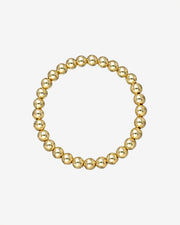 6mm Gold Bead Bracelet