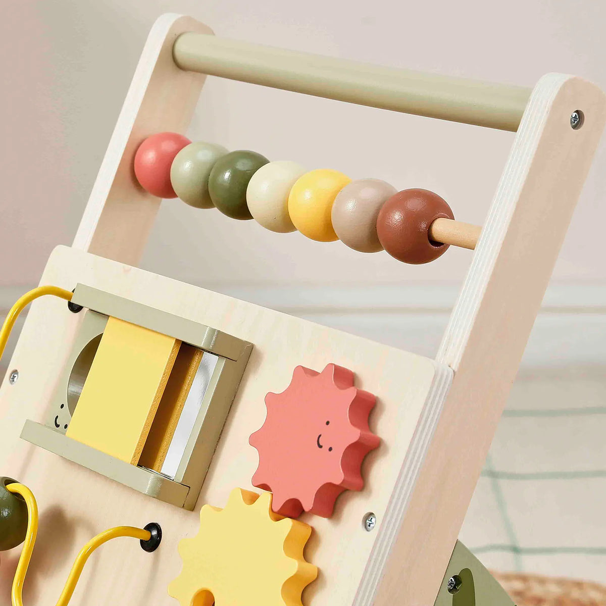 ® Sage Green Wooden Baby Walker