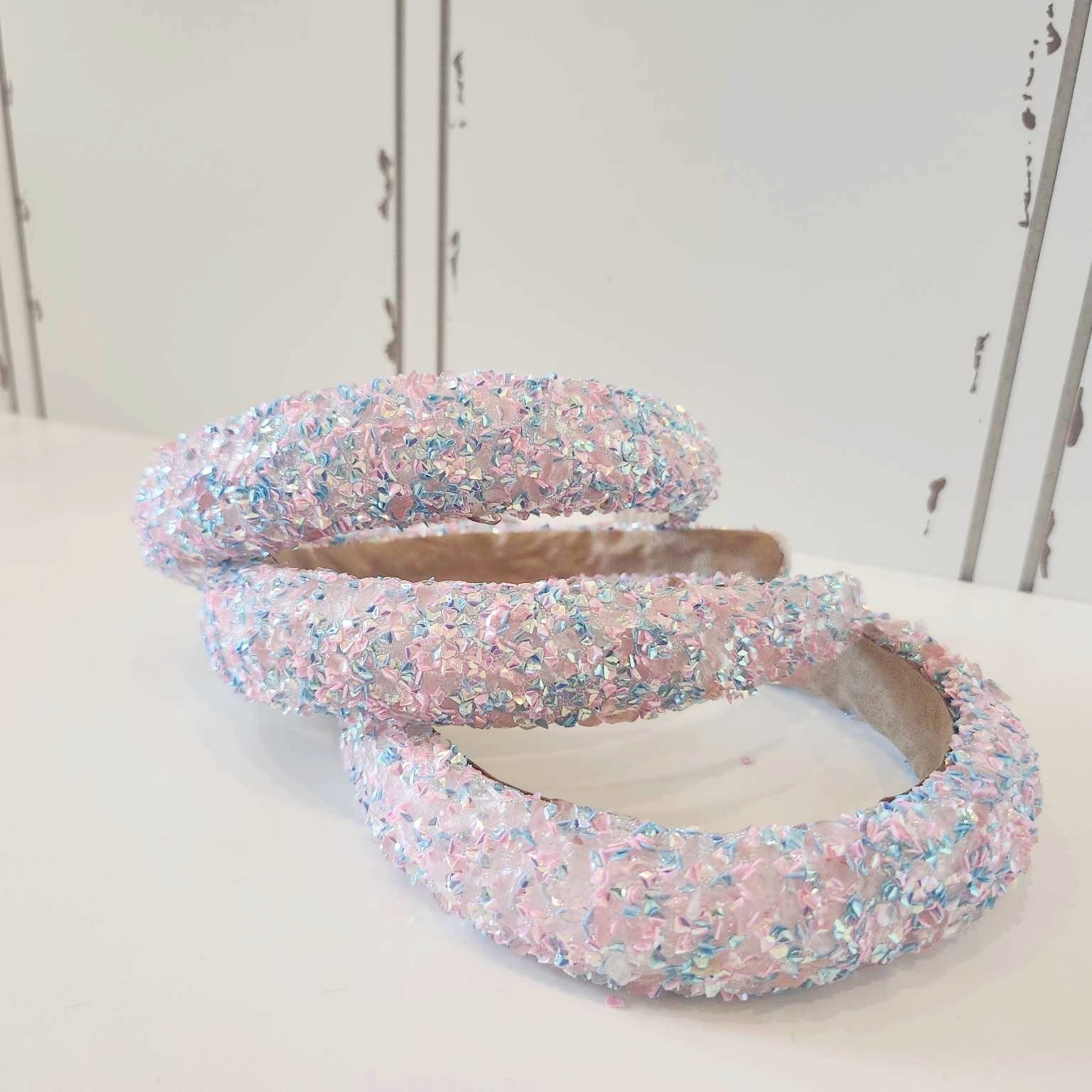 Beaded Headband - Cotton Candy