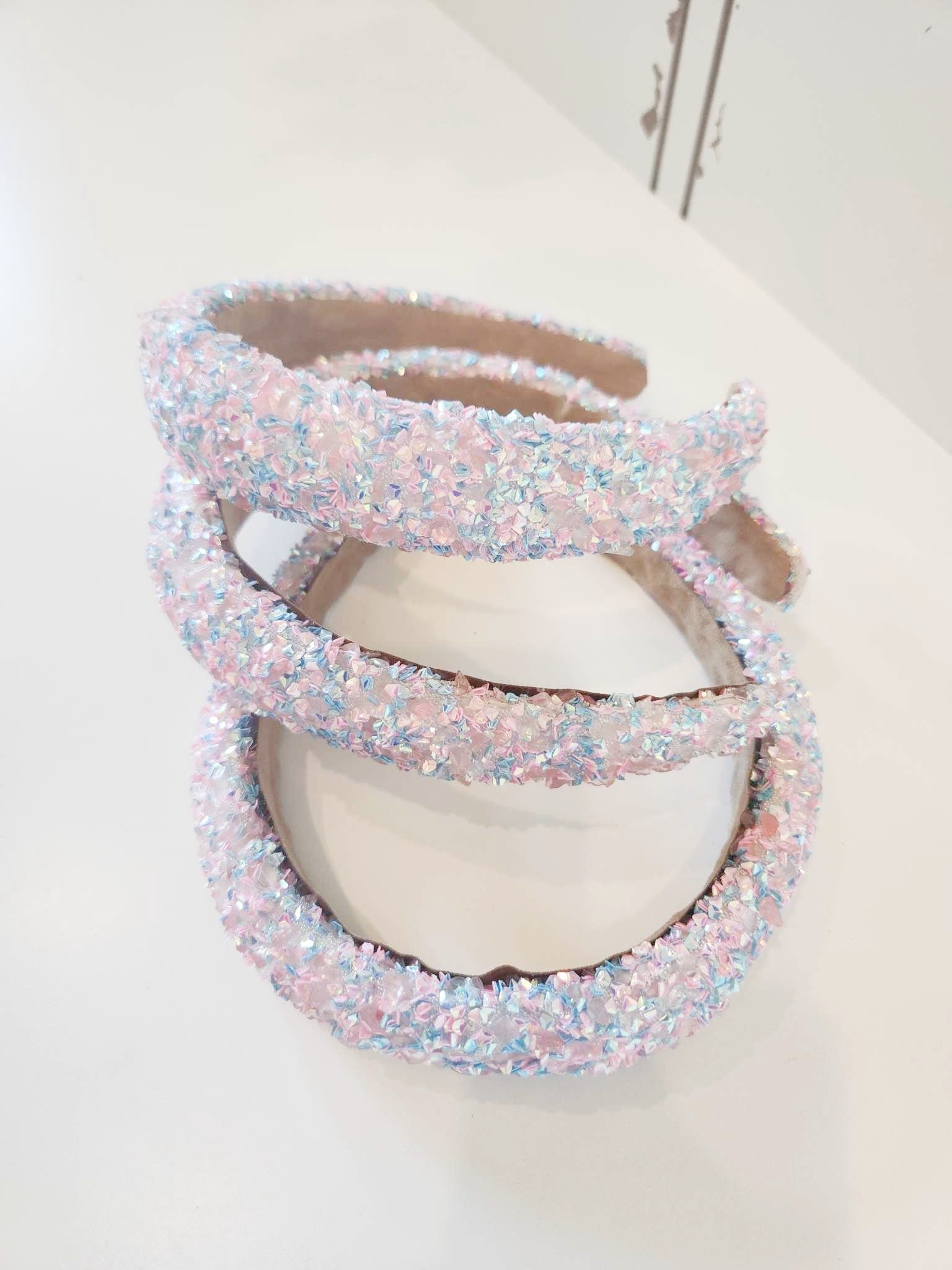 Beaded Headband - Cotton Candy