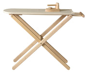 Wooden Ironing Board with Iron