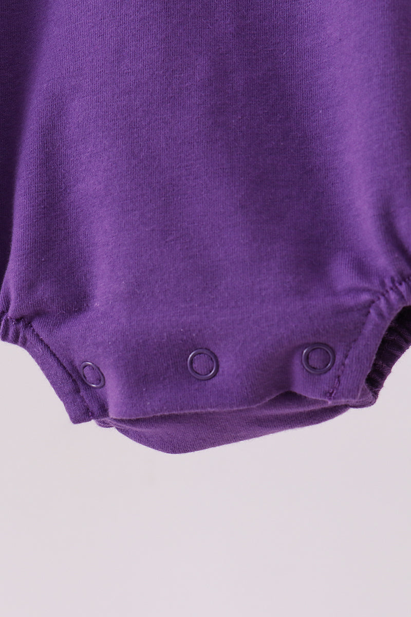 Premium Purple Lsu Go Team Embroidery Bubble
