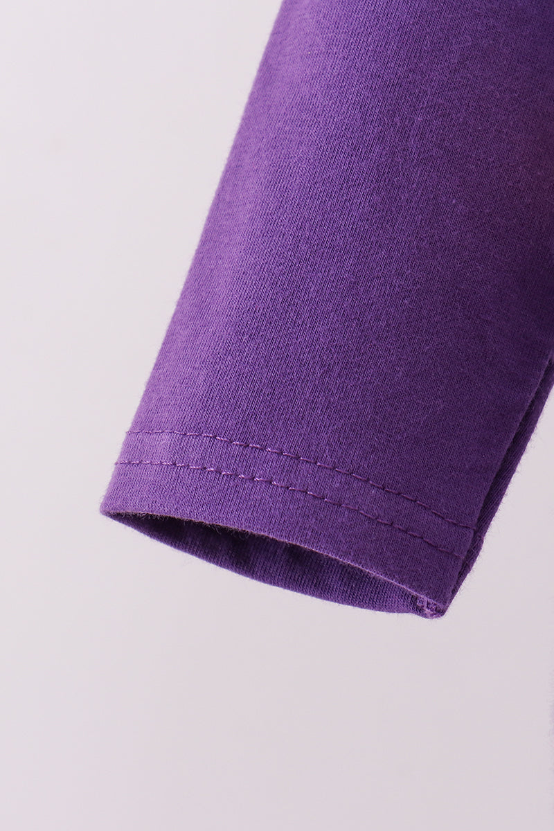 Premium Purple Lsu Go Team Embroidery Bubble