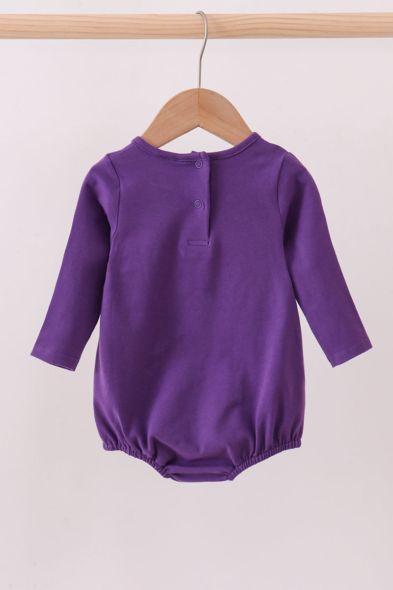 Premium Purple Lsu Go Team Embroidery Bubble