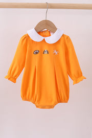 Premium Orange Tennessee Puppy Applique Bubble