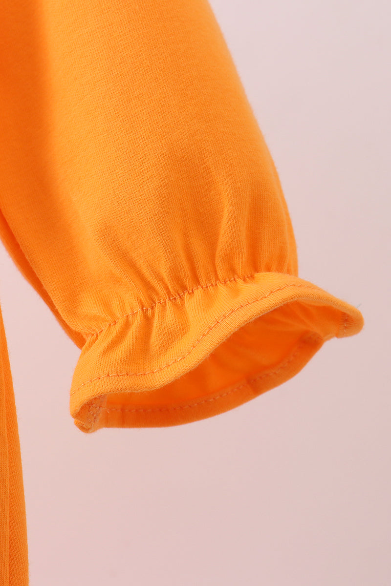 Premium Orange Tennessee Puppy Applique Bubble