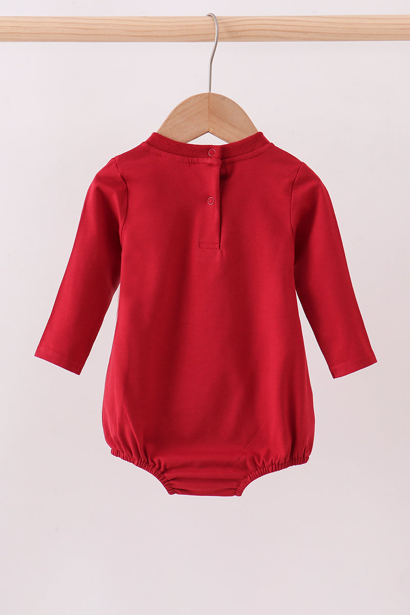 Premium Maroon Alabama Elephant Football Applique Bubble