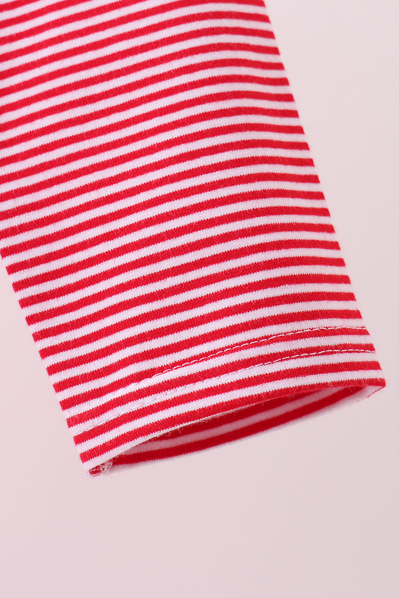Premium Red Tennessee Stripe Elephant Embroidery Button Down Shirt