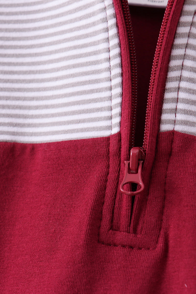 Premium Maroon Mississippi Embroidery Top