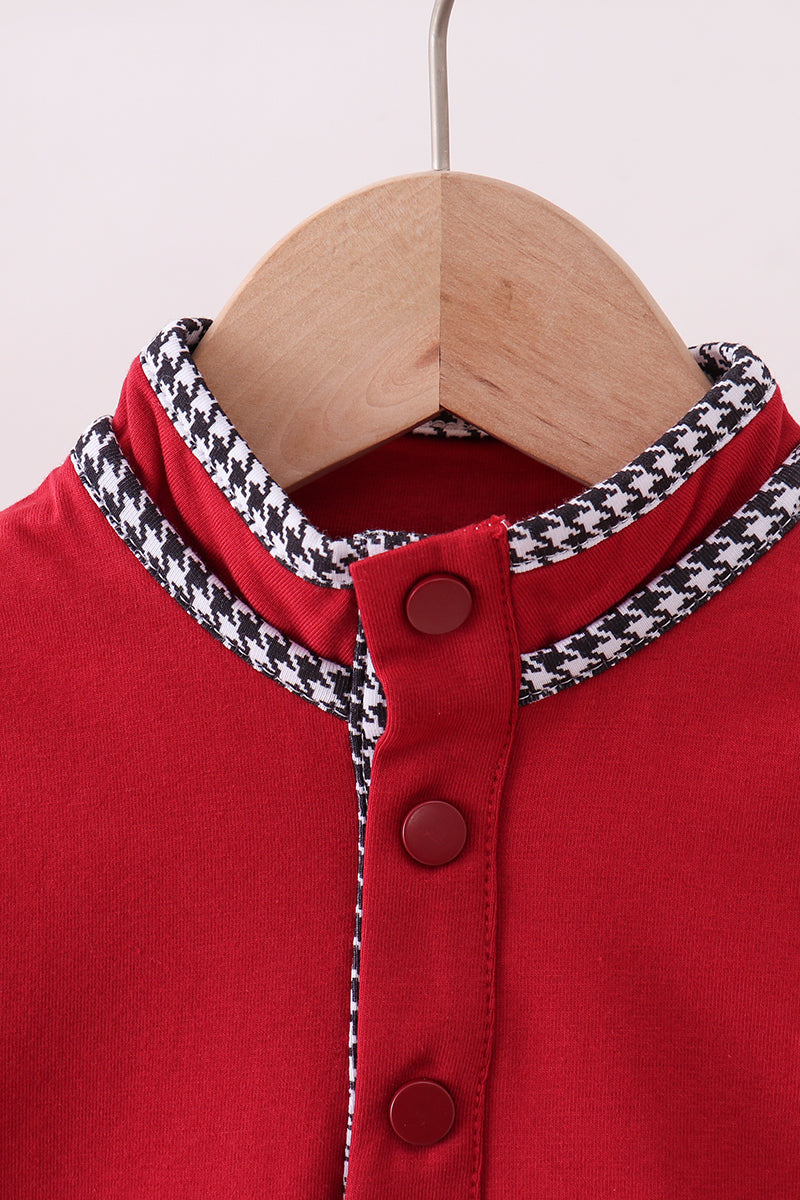 Premium Maroon Alabama Embroidery Top