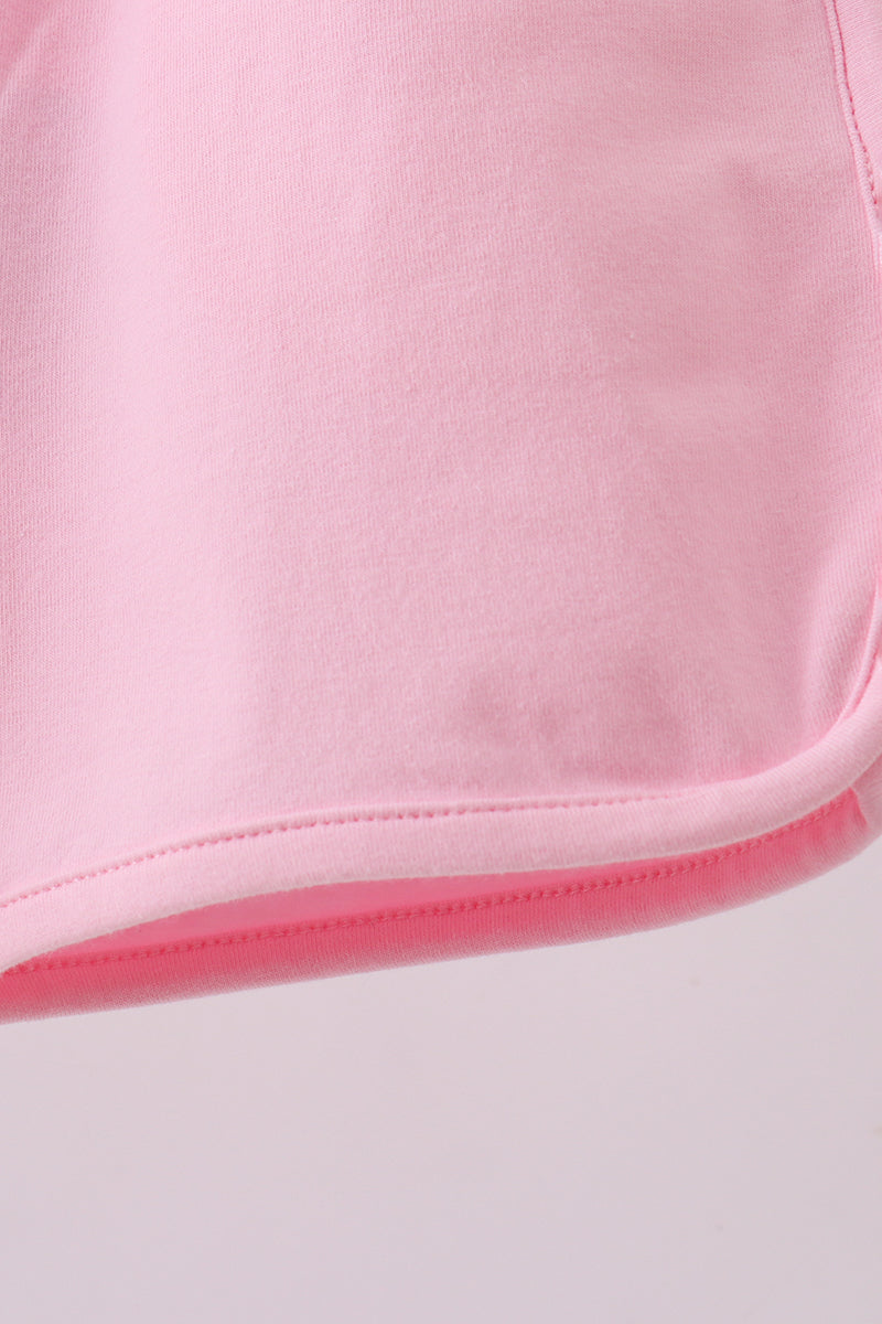 Premium Blush Bow Shorts