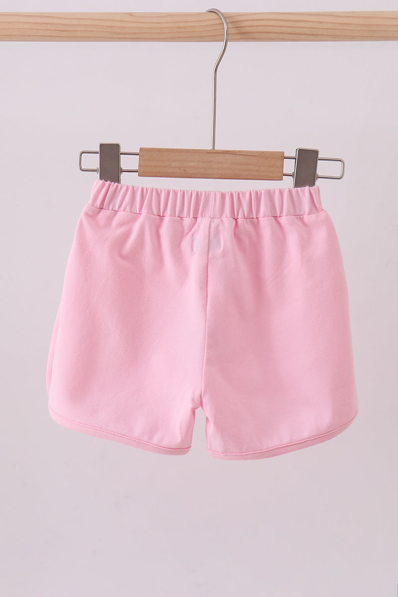 Premium Blush Bow Shorts